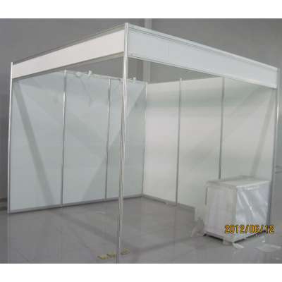 2 sides wall standard size display booth exhibition with spotlight