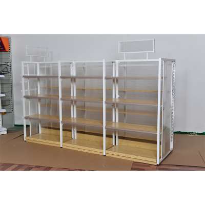 Customized supermarket shelves wood medicine display shelf, display racks for pharmacy