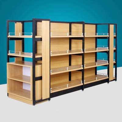 new product metal display wooden bread shelf