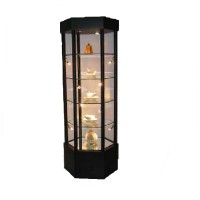 rotating jewelry display stand display showcase/ Free standing glass display cabinet/ jewelry stand display