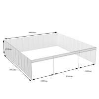 Guangzhou FACTORY 20x20 custom trade show exhibit booth with  Aluminum frame